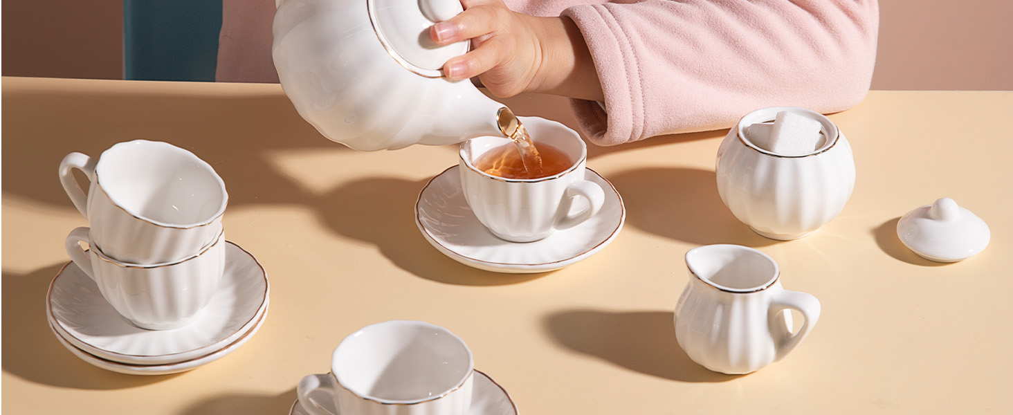 Amazon.com: Sweejar Porcelain Toy Tea Sets British Royal Series