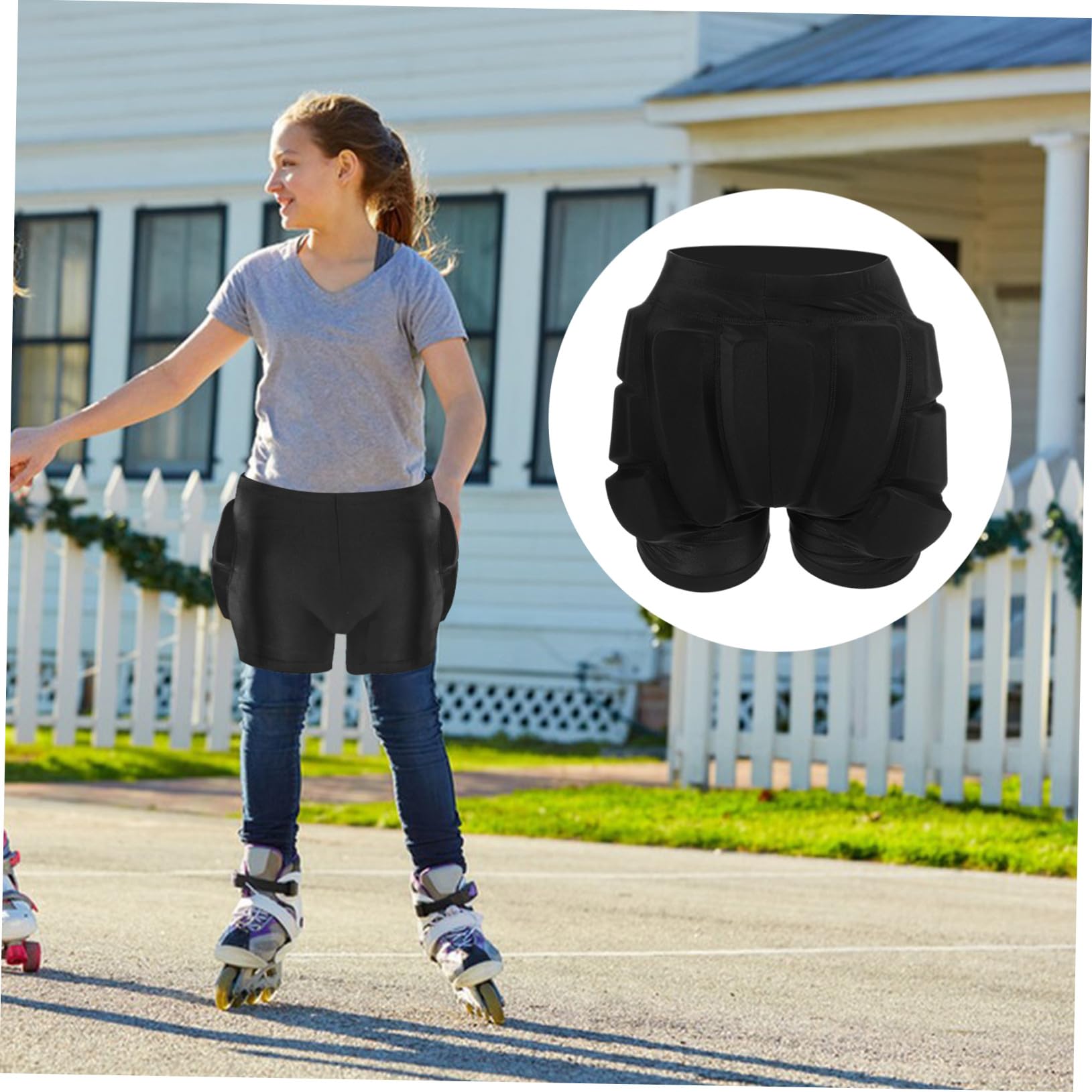 Protector de Cadera para Todoterreno Almohadillas Antideslizantes para Patinaje y Patinaje Artístico Protección Transpirable y Segura para Bebés XS