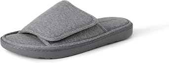 Amazon Essentials Mens Adjustable Wrap Open Toe Slide Slippers