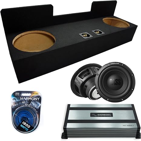 Alpine W12S4 Dual 12" Sub Box HA-A800.1 Amp Fits 1995-2004