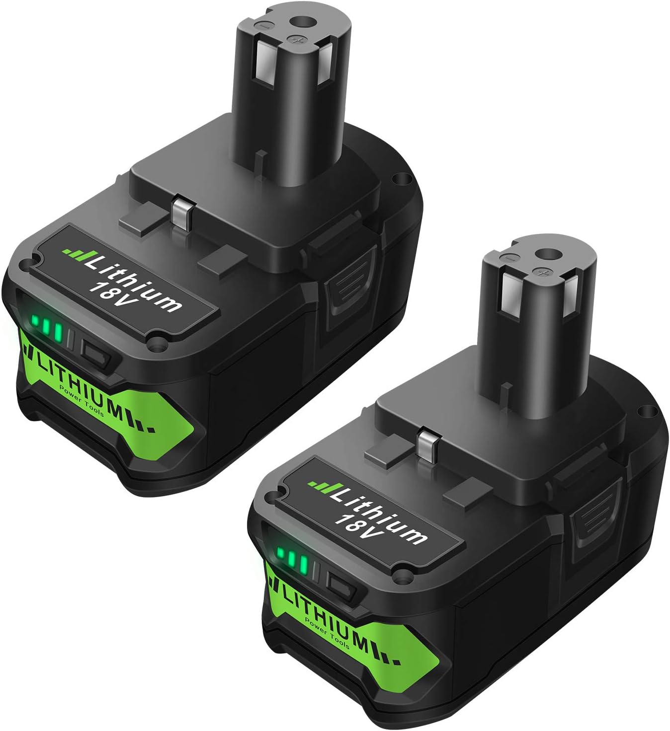 Black Friday 🔥 2 Pack 18V 6.0Ah P102 Lithium Battery Compatible with Ryobi 18 Volt Batteries P103 P104 P105 P107 P108 P109 P190 P100 18V Cordless Power Tools