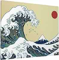 Photography Wave　　キャンバスアート Amazon.co.jp: Katsushika Hokusai The Great Wave off Kanagawa