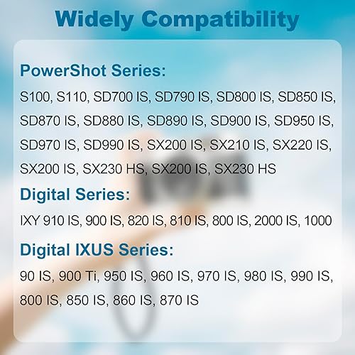 Miniatura 3 de Moilaom - Batería NB-5L compatible con Canon PowerShot S100, S110, SX200 es, SX230 HS, IXUS SD700 es, SD790 es, SD800 es, SD850 es, SD870 es, SD880