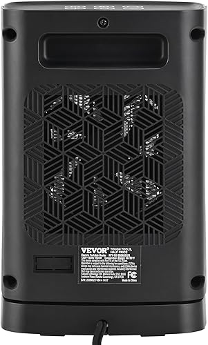 Miniatura 10 de VEVOR Calentador eléctrico de espacio con termostato de cerámica rápido y silencioso, control remoto, temporizador de 12 horas, protección contra