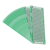 Vista 5 de uxcell 20 unids 2.0x2.8 in doble cara placa PCB Universal impreso circuito Proto Board para soldadura DIY proyectos electrónicos práctica prueba