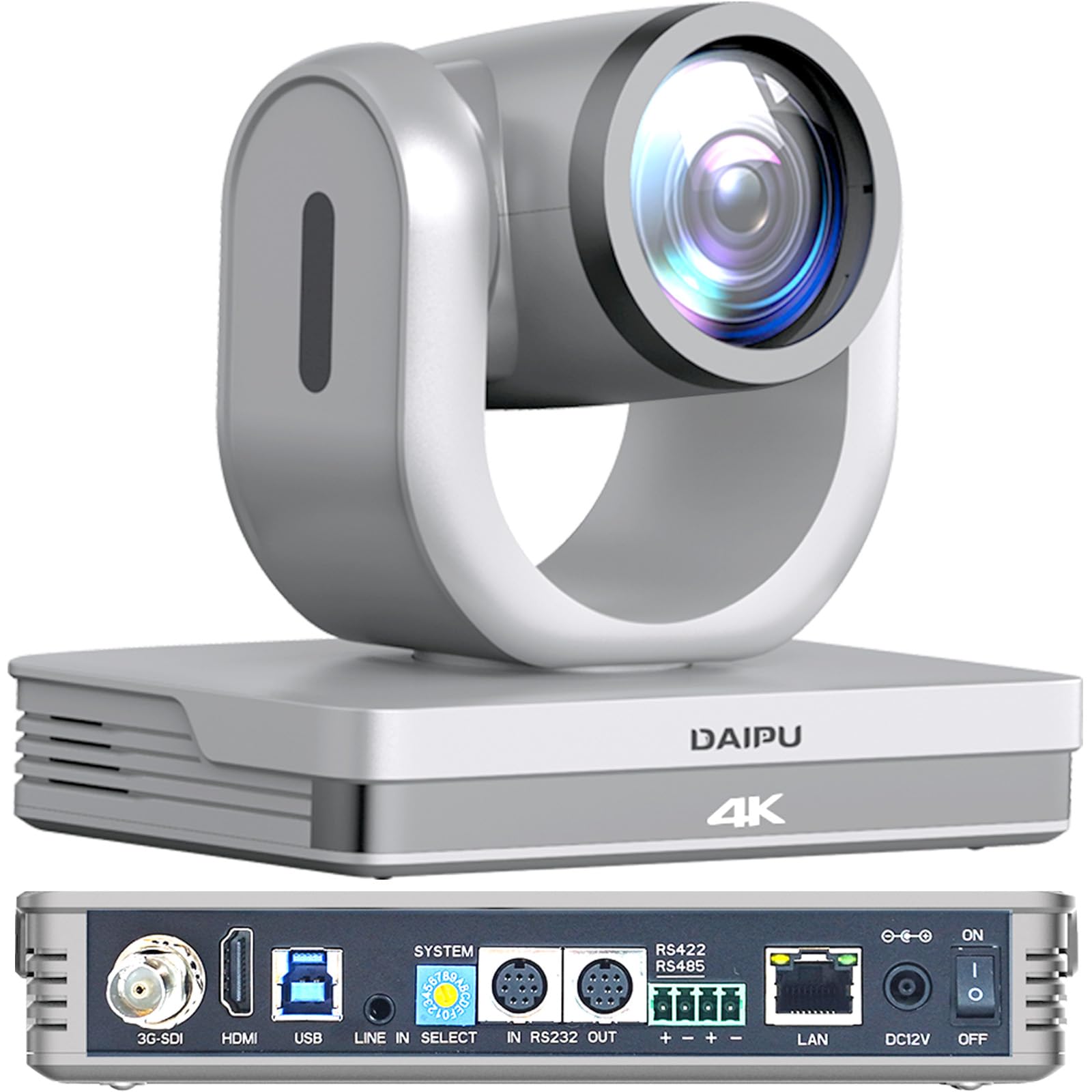 PTZ Camera 4K 20X Optical Zoom Conference Room Camera HDMI USB3.0 SDI LAN PoE 1/2.8" 8.51 MP CMOS Sensor AI Auto Tracking 255 Presets for Church Worship Live Streaming Business Video Conference-image-38