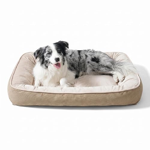 FAIRYPET Deluxe Plush Dog Beds for Medium to Large Dogs,