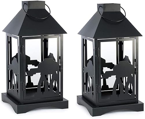 Miniatura 4 de Star Wars Linterna estampada negra  Imperial AT-AT  14 pulgadas  Juego de 2