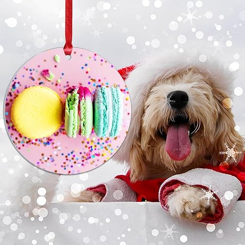 Miniatura 86 de Adorno de Navidad mexicano de tortilla de maíz acrílico adornos para decoraciones de Navidad, divertidos y deliciosos adornos de decoración de árbol