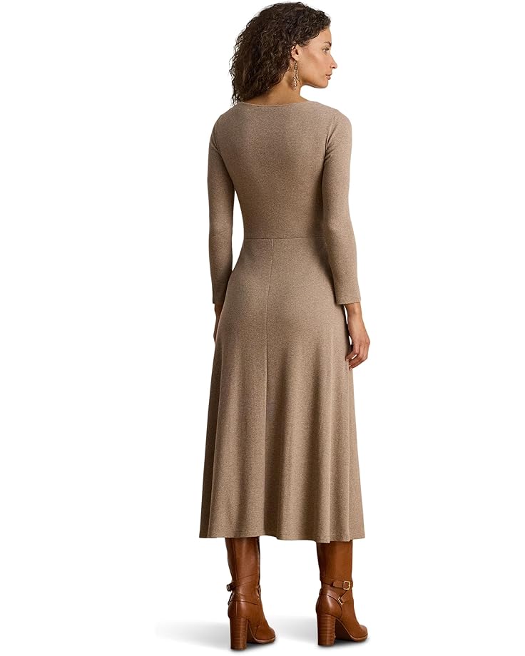 Lauren Ralph Lauren Buckle-Trim Rib-Knit Midi Dress - #2 of 3