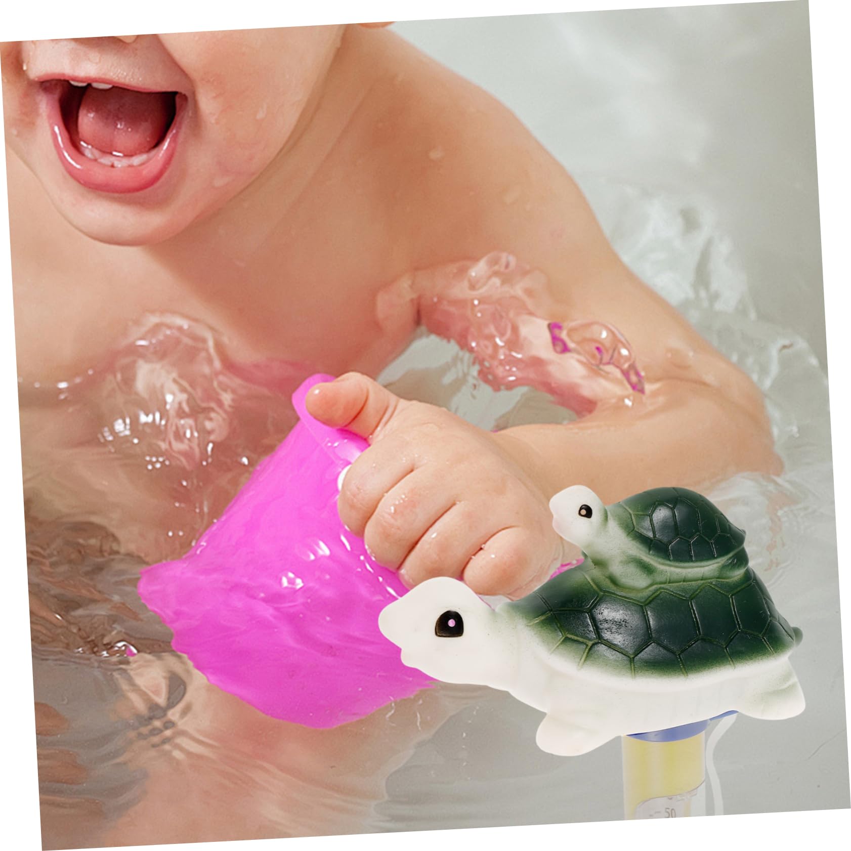 BESPORTBLE 5 Pezzi Termometro Per Acqua Galleggiante Temperatura Impermeabile Termometro Spa Per Vasca Idromassaggio Ad Acqua Per Immersione Fredda Green Plastica