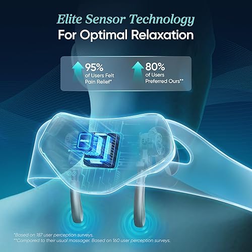 Miniatura 2 de Etekcity Masajeador de cuello inalámbrico para aliviar el dolor de tejido profundo, masajeador de hombros Shiatsu con calor, herramientas de masaje