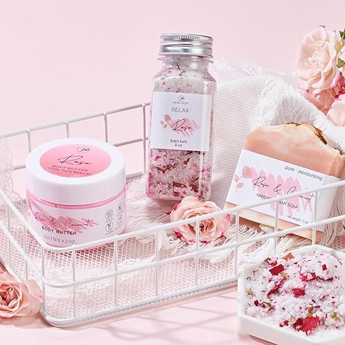 Miniatura 4 de Regalos de spa para mujeres, cestas de regalo de baño, relajante spa, regalo de cuidado personal para mamá, su hermana, esposa, tía, paquete de