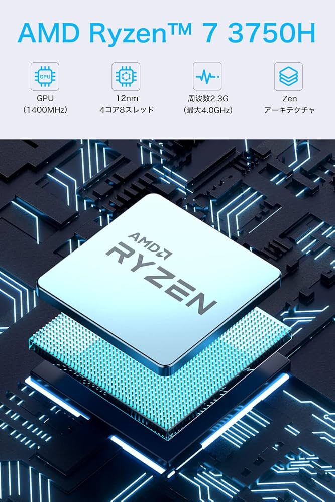 Amazon.co.jp: ミニpc GMKtec AMD Ryzen 7 3750H Windows 11 Pro
