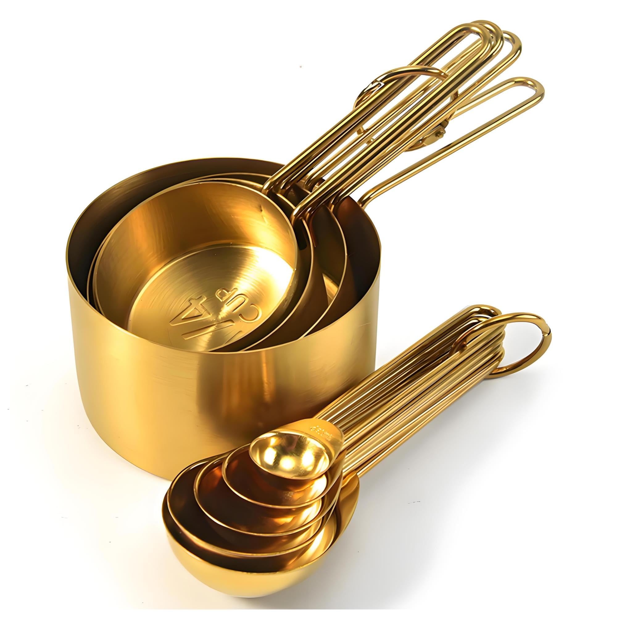 Set da 9 misurini e cucchiai dosatori, utensili da cucina impilabili