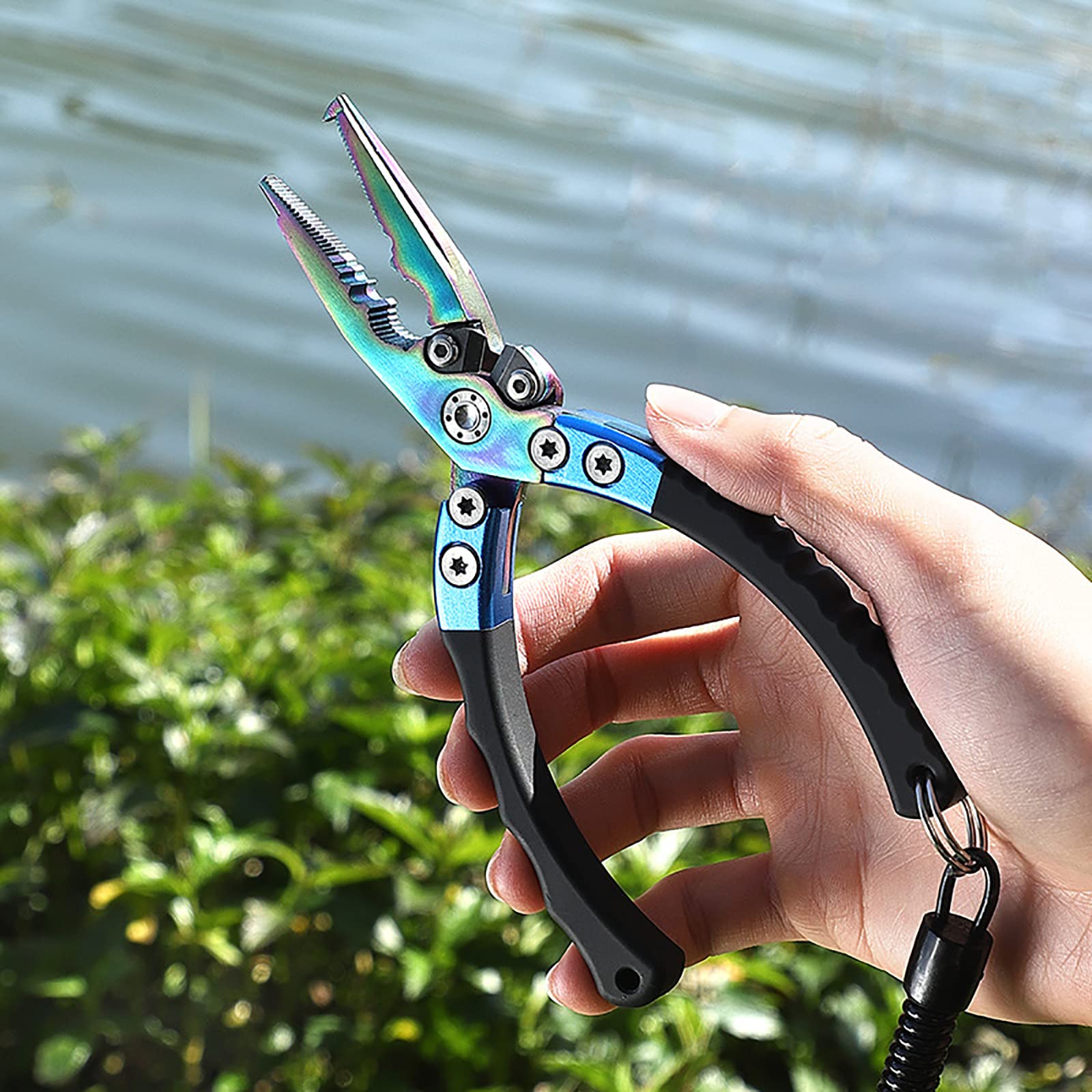 Pince à Leurre Multifonctionnelle Pince Coupante de Pêche Outils de Pêche Clip Plomb Plomb, Attacher la Ligne de Pêche, Couper la Ligne de Pêche