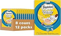 Vista 16 de Temptations Cucharadas para lamer para gatos adultos, comida húmeda, 24 cucharadas, paquete variado