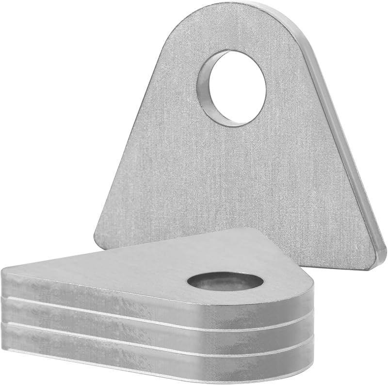 Abas de solda triangulares em aço Alvktora para suporte de amortecedor – Kit com 4 unidades