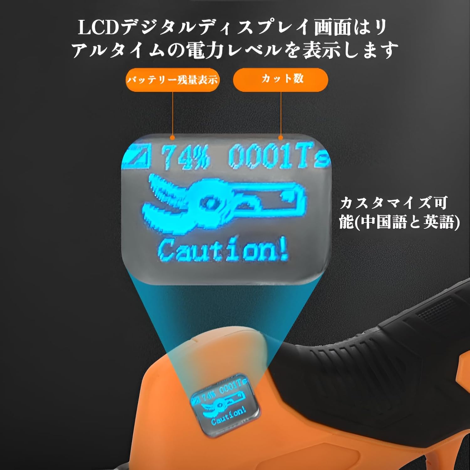 lalarimi]【電動剪定ばさみ】ポータブル リチウム電池式 強力切断で