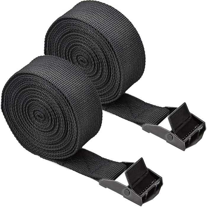 Buy 2 Pcs Ratchet Tie Down Straps Heavy Duty Lashing Straps 3m x 25mm Adjustable Tensioning
