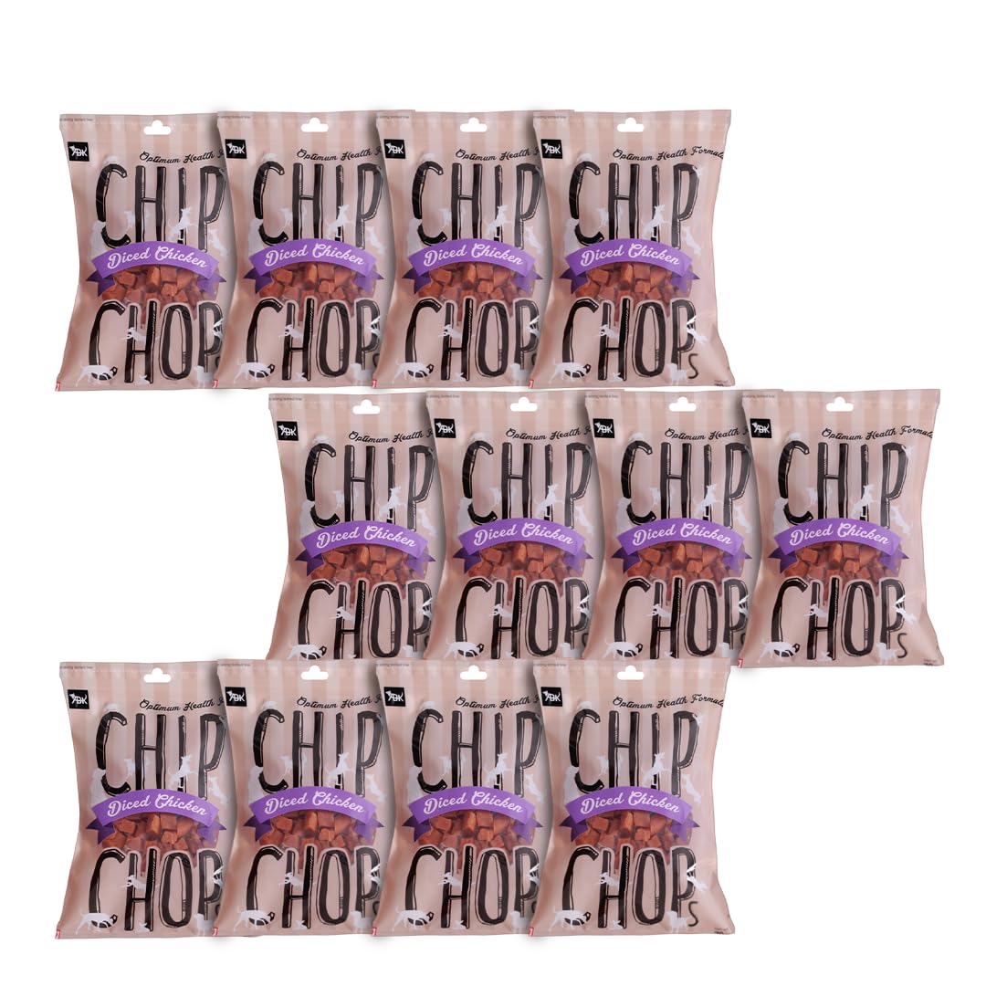 Chip Chops Diced Chicken Dog Treat High in Protein, Used as Snacks or Reward Easy to Digest (Pack of 12) - 840g (B07R6S5VJ5) Amazon Price History, Amazon Price Tracker