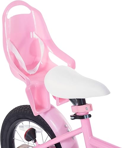 Miniatura 5 de KEANO Zinnia 14 16 20 Inch Kids Bike for Girls Ages 3-10 Years, Girls' Bikes with Training Wheels, Streamers, Basket and Doll Seat, Children