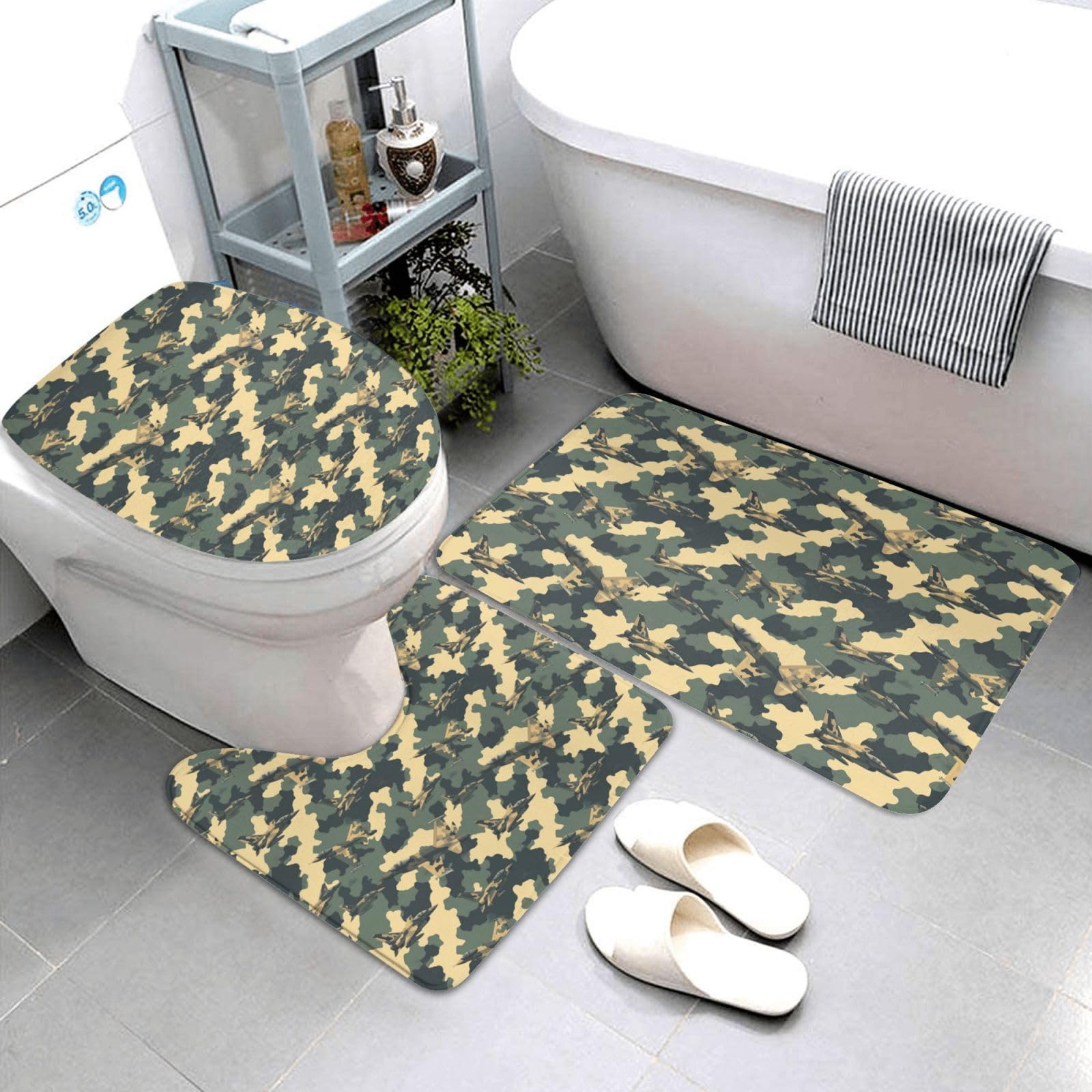 Tapis de salle de bain lavables et absorbants contre le sol humide