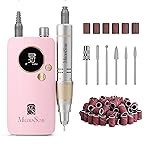 MelodySusie Entry-Level Clip-On Cordless Nail Drill, SC320F 30000RPM E-File with Pastel & Colorful Aesthetic Design for Manicure Shaping & Gel Removal, Ideal for Training, Nail Art Practice & Home Use