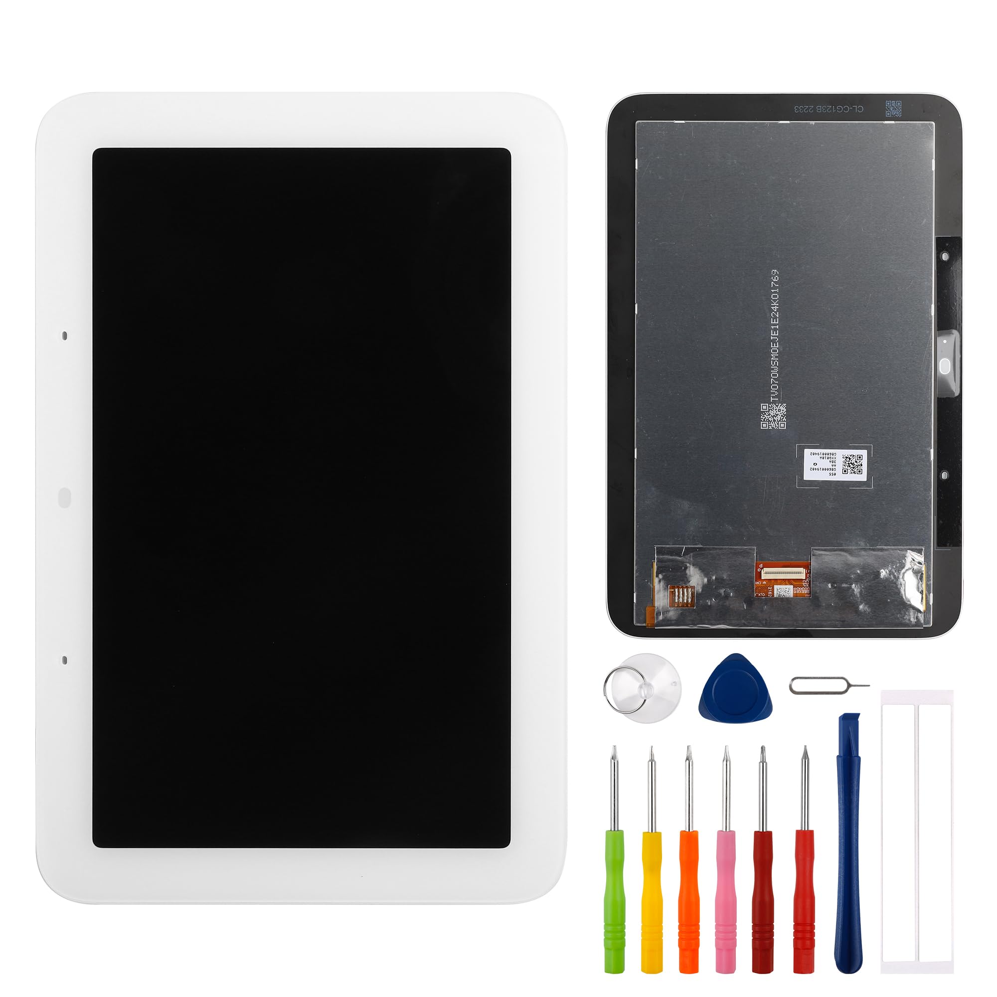 Nueva pantalla de repuesto compatible con Google Home Nest Hub 2nd 7.0" LCD pantalla táctil montaje con herramientas (blanco)
