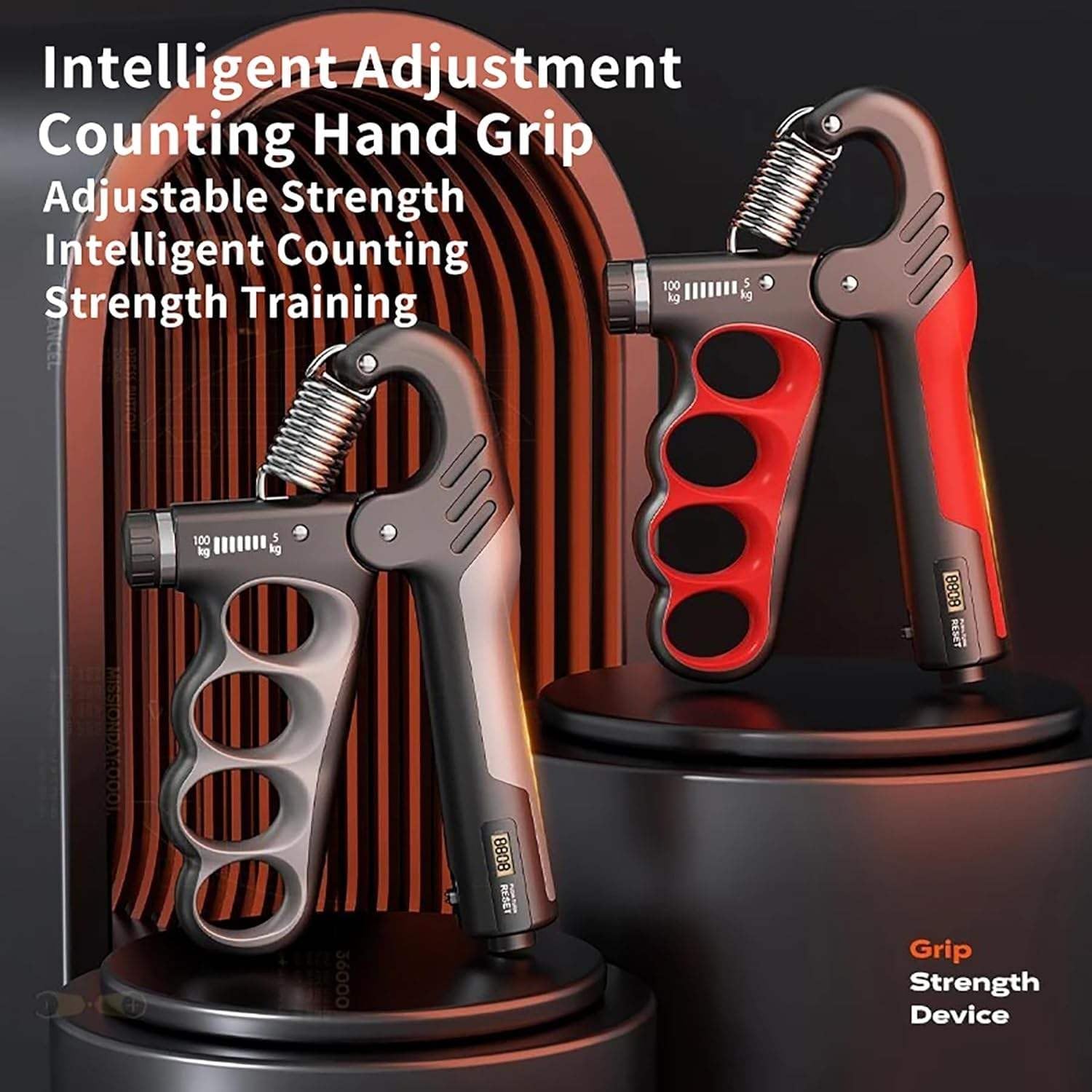 XYNO Adjustable Electronic Hand Grip Strengthener - 5-100kg, Professional Arm & Grip Trainer for Improved Hand Strength, Fitness & Endurance" 3