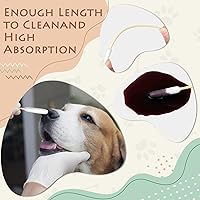 Vista 7 de 100 hisopos profesionales de limpieza de orejas de perro, hisopos de algodón grandes de 6 pulgadas, bastoncillos de algodón de bambú suaves y Puntas
