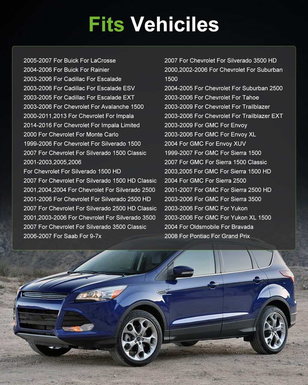 Air Conditioning Heater Fan HVAC Blower Motor Resistor SCITOO Regulator fit for 2004-2006 for Buick Rainier /2003-2006 for Cadillac Escalade /2003-2006 for Cadillac Escalade ESV