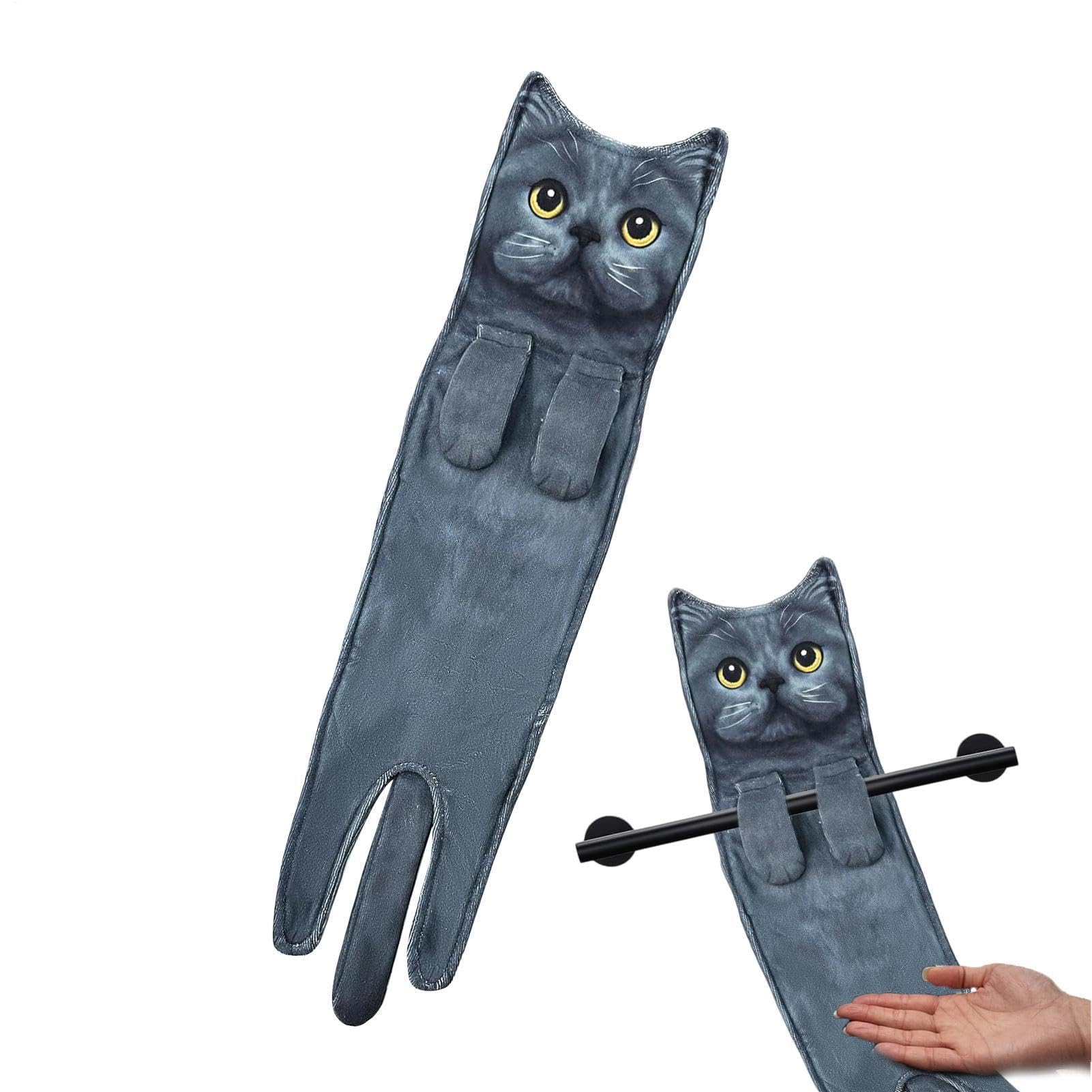 Toallas de baño de gato para llenar tu cocina de calidez y diversión