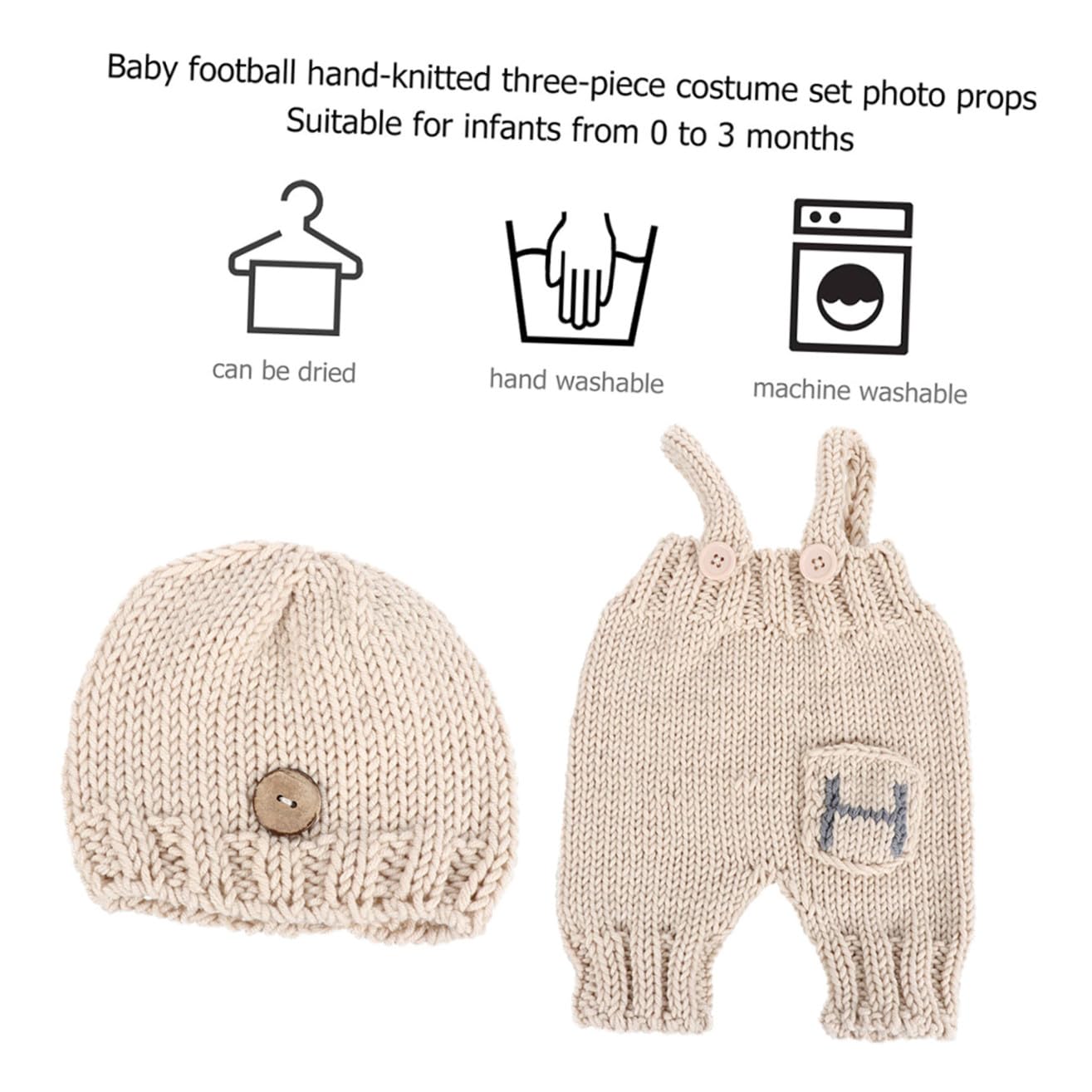 Beavorty Accesorios Para Fotografía De Bebés Conjuntos De Punto Para Bebés Conjunto Navideño Para Bebé Gorro De Crochet Conjunto Para Recién Nacido Disfraz Para Sesión De Fotos De