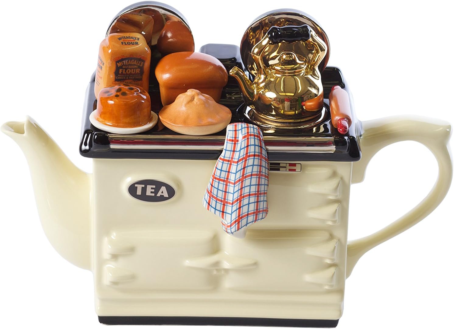 The TeaPottery Baking Day Aga Teapot, Cream Teapots Made