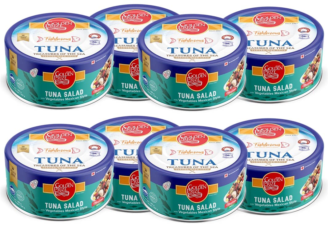 Golden Prize Tuna Salad with Vegetables Mexican Style, 185g(Pack of 8) (B09CM9VLH9) Amazon Price History, Amazon Price Tracker