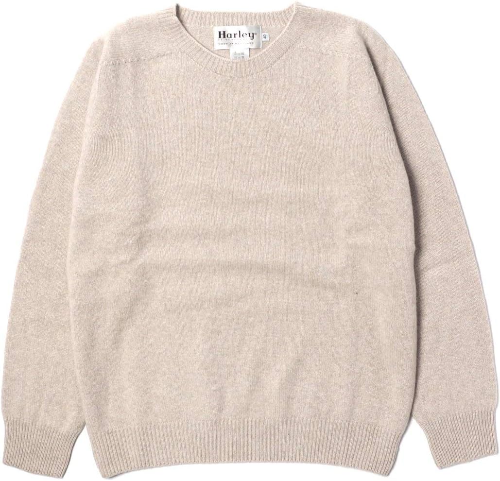 Amazon.co.jp HARLEY OF SCOTLAND CREW NECK SWEATER Cashmere, Merino