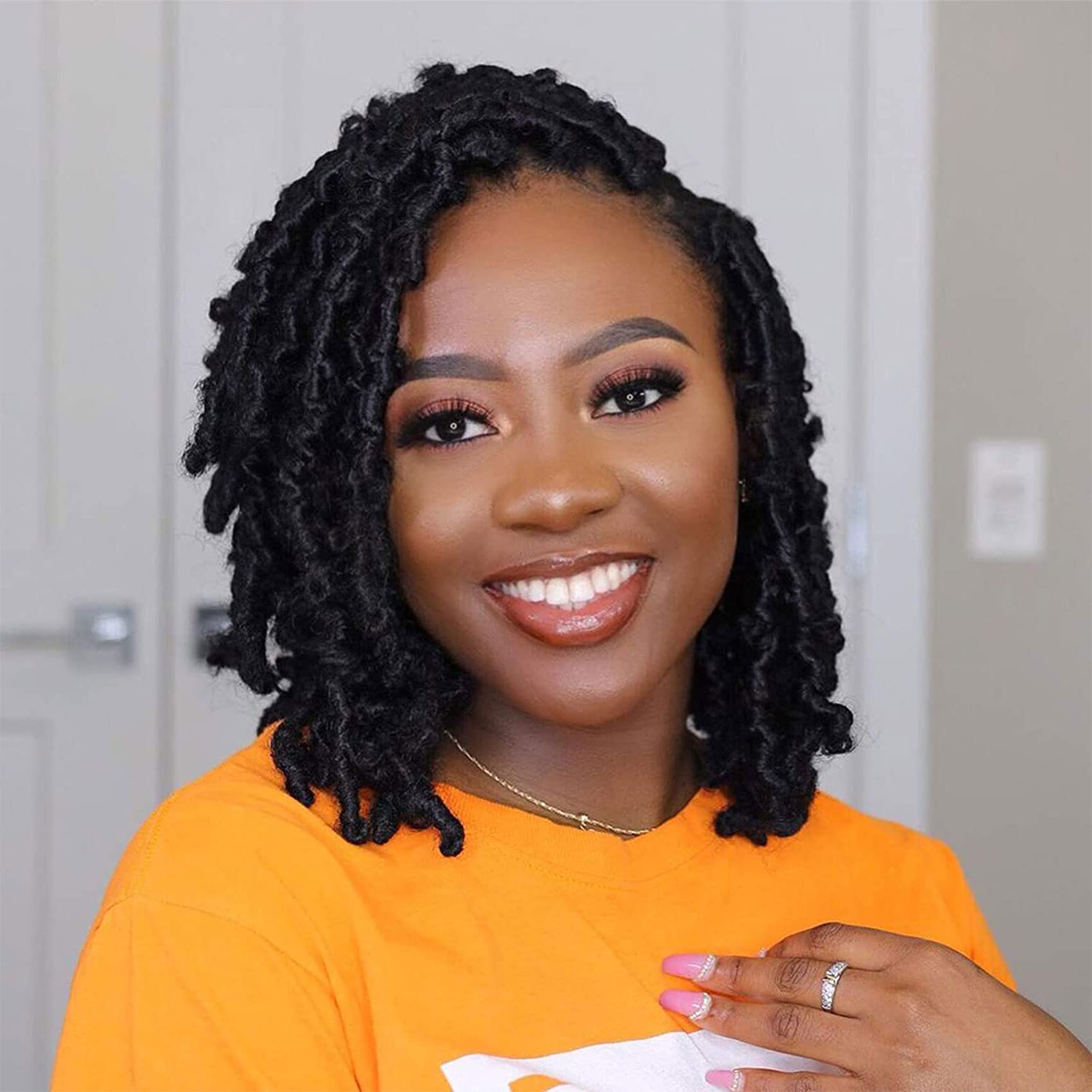 Buy 1 Pack Butterfly Locs Crochet Hair 10 Inch Distressed Locs Crochet