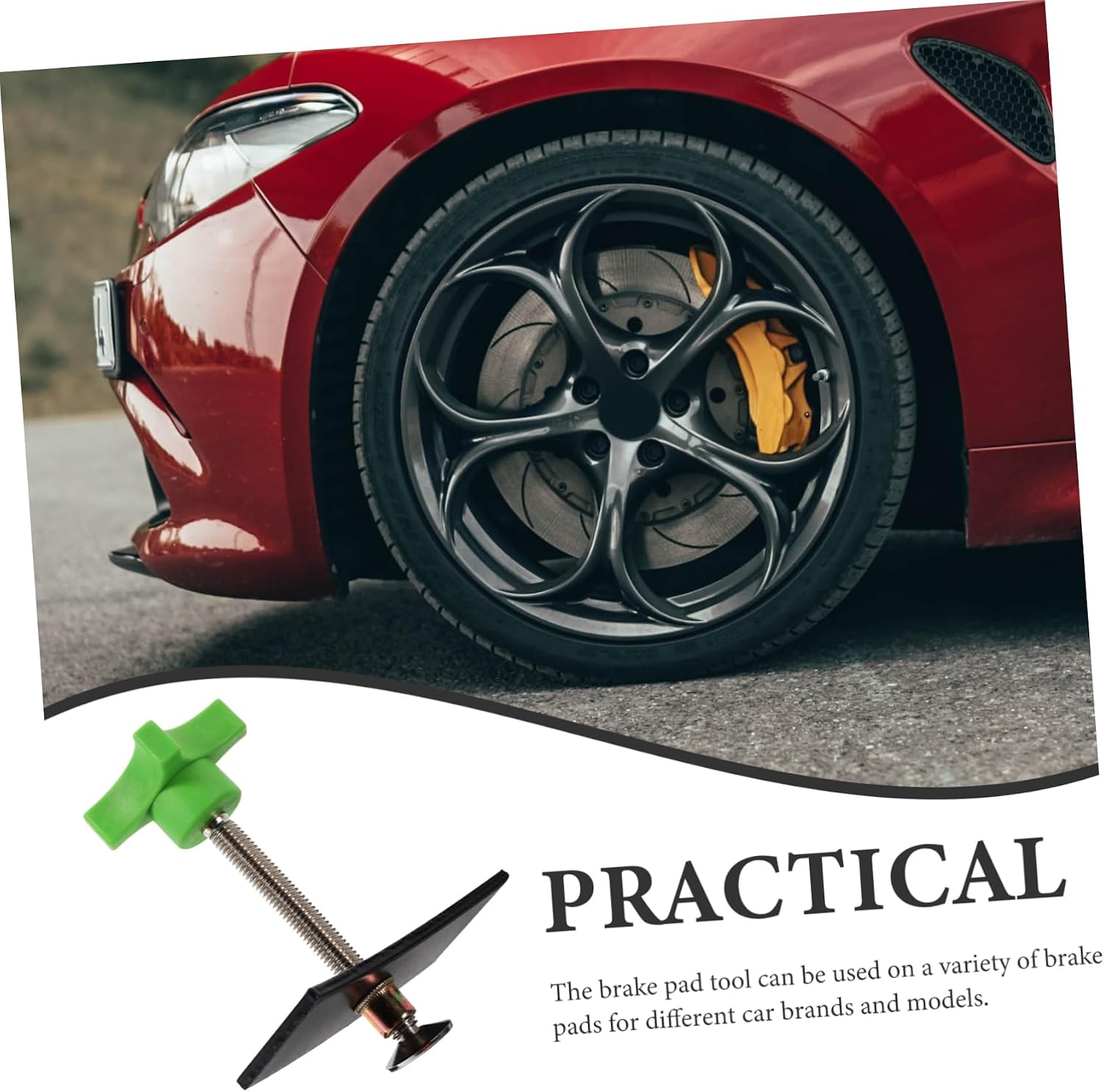 ULTECHNOVO 2pcs Brake Pad Piston Tool Disc Brake Pad Spreader Easy Use Repair Tool for Car Models Essential Automotive Accessory