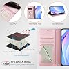 Funda tipo cartera con RFID para ZTE Nubia Red Magic 11 Pro Plus/11 Pro rosa | con protector de pantalla, funda de cuero para celular, cubierta Panda para RedMagic 11 Pro Plus RedMagic 11 Pro+ 5