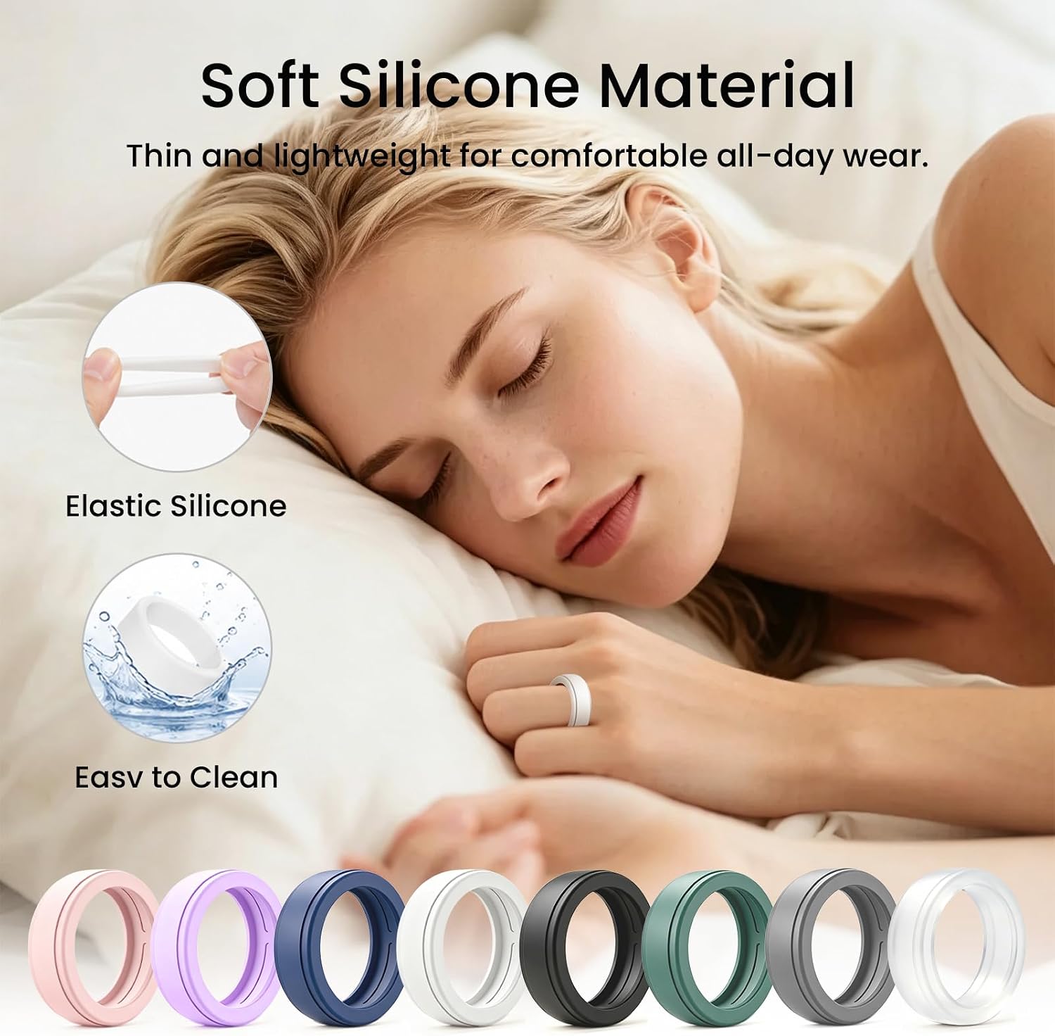 8 Pack Ultra-Thin Cover Compatible with Oura Ring Gen 5