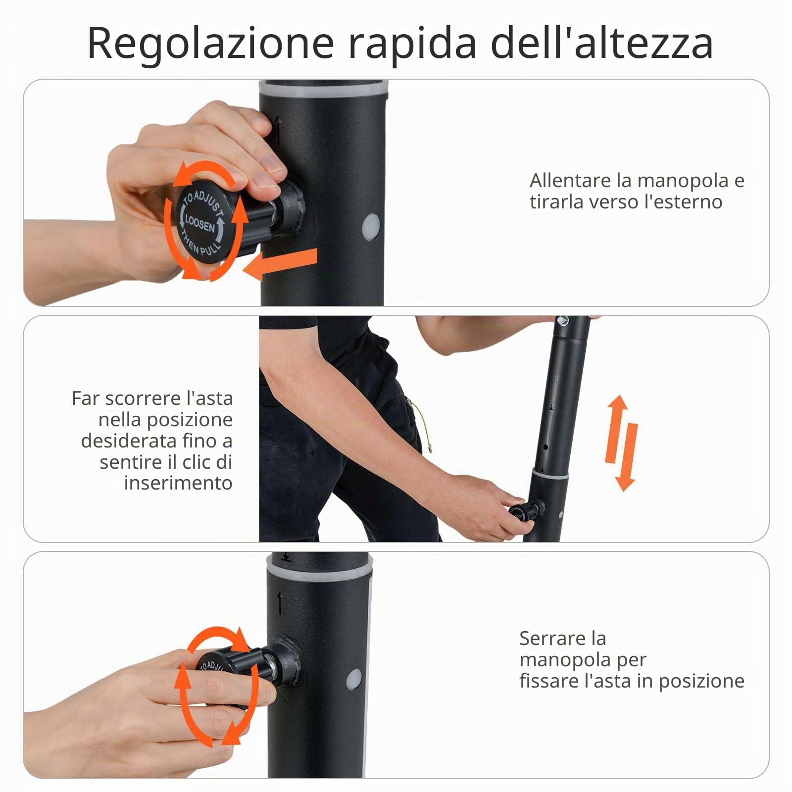 LIFEZEAL Canestro da basket per esterni, supporto da basket con altezza regolabile di 100-305 cm, impianto di basket mobile con parete posteriore di 110 x 75 cm, per bambini e adulti