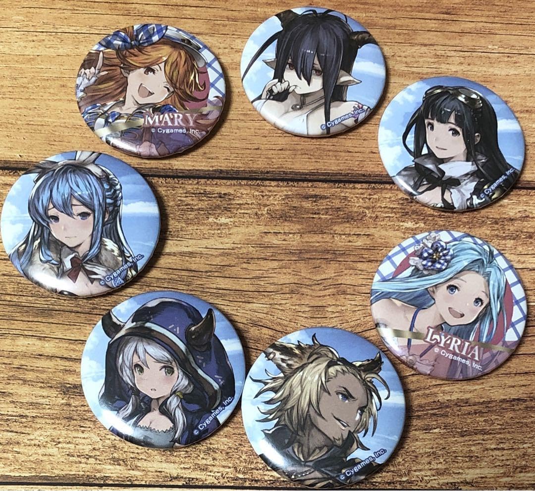 Amazon | グラブル グランブルーファンタジー 缶バッジ 7個セット