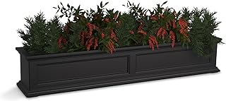 Mayne Fairfield 5-Foot Window Box – Self-Watering, Weather-Resistant Pla...