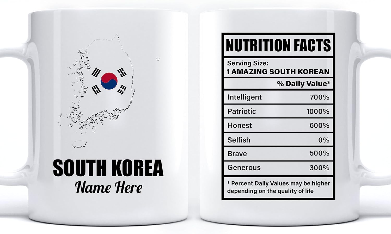 Amazon.com: South Korea Coffee Mug Pride Flag of the Country Travel ...