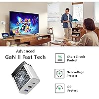 Vista 7 de Switch Dock Cargador para Nintendo SwitchOLED, estación de acoplamiento de TV portátil para Nintendo Switch 4K 60Hz HDMIUSB2.0PD Puertos de carga