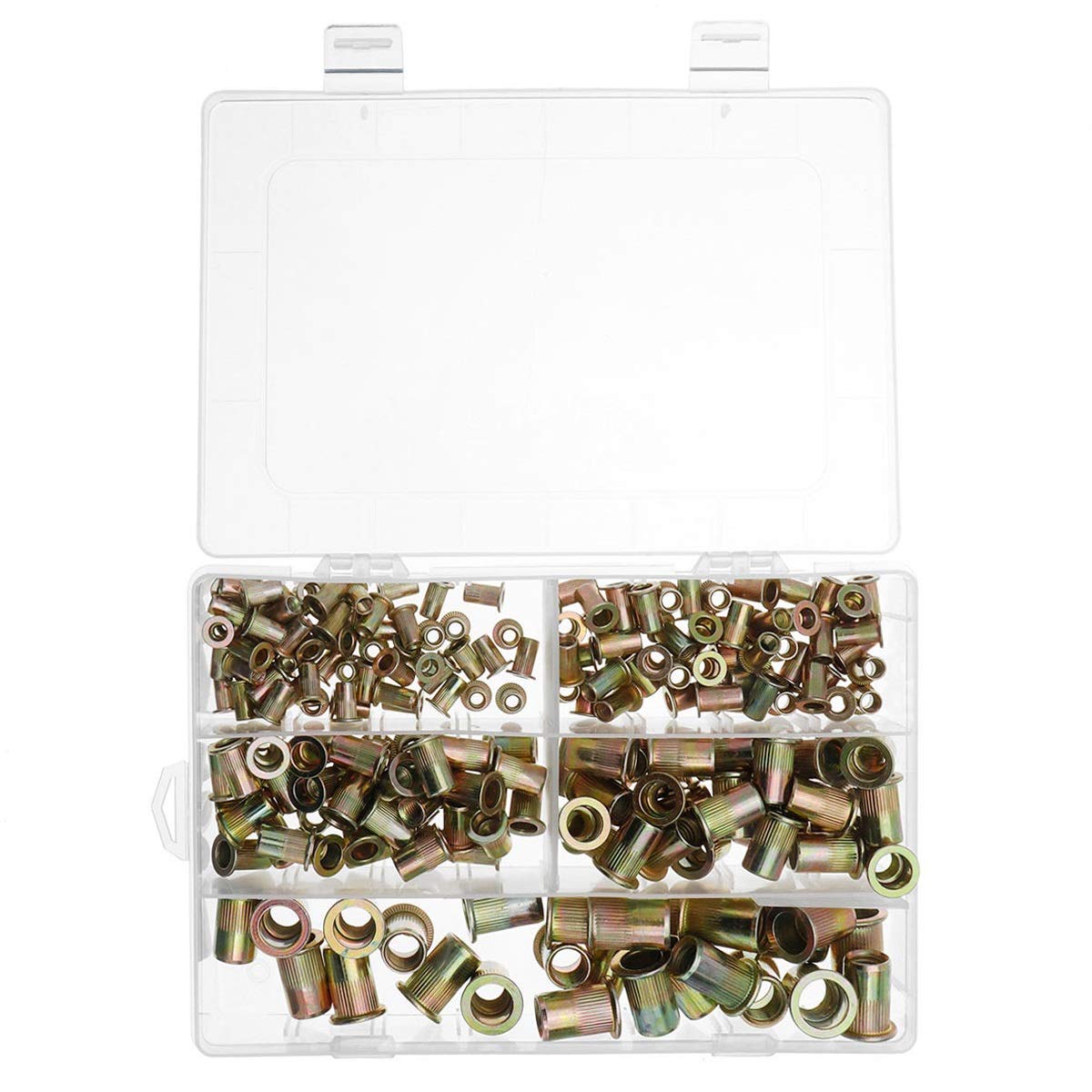 Rivetnut fileté brico mixte 210pcs pour quincaillerie et tôle