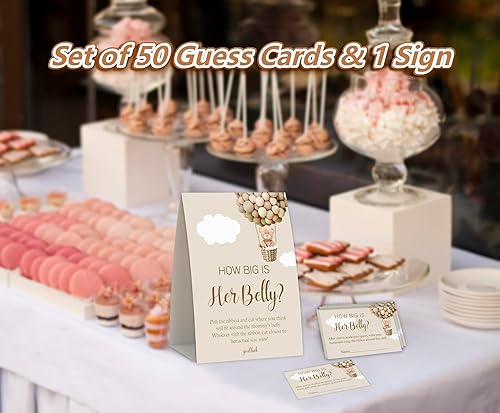 Miniatura 4 de Juego de baby shower con globo aerostático, How Big Is Mommy's Belly Baby Shower,decoraciones de baby shower, decoraciones de baby shower, género