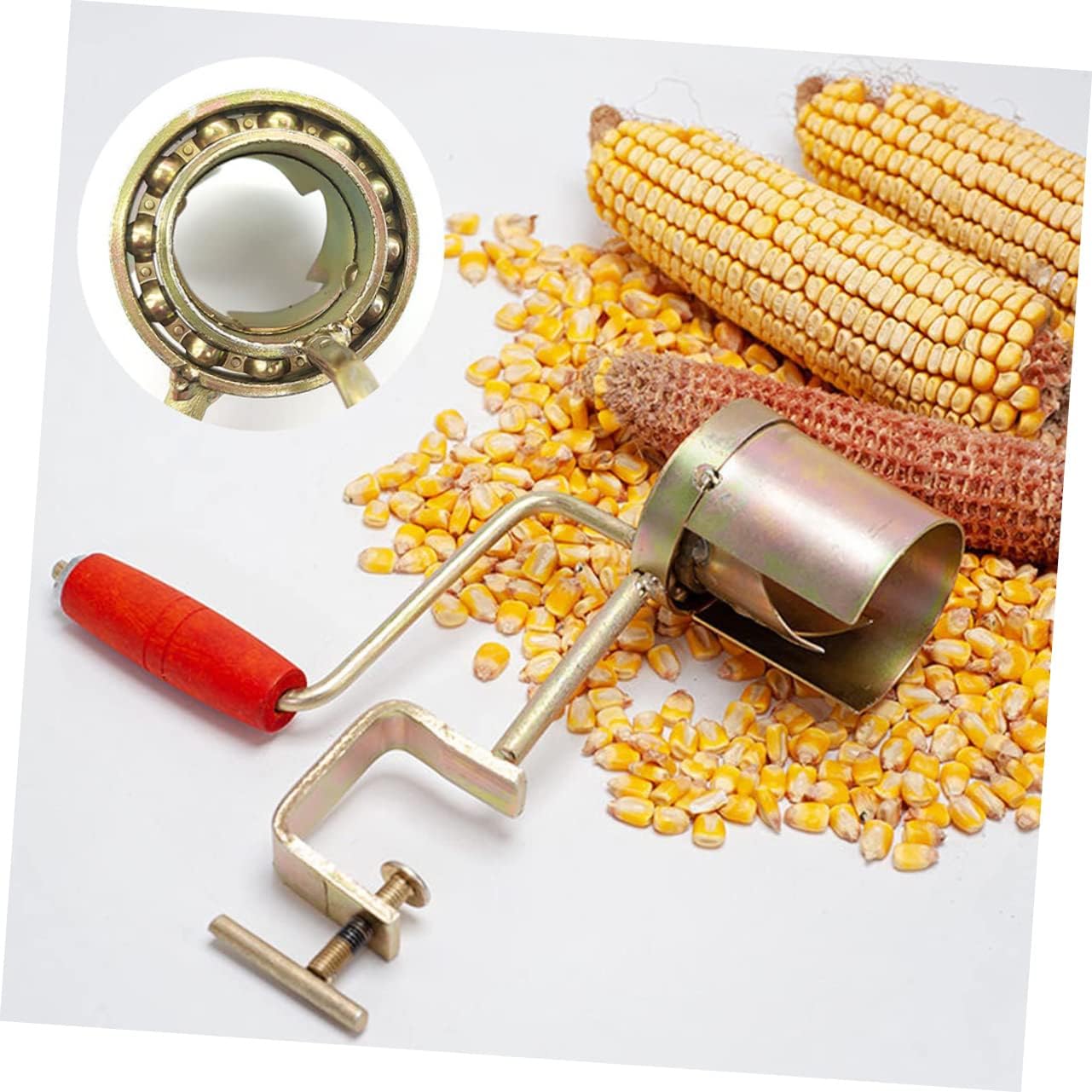 ULTECHNOVO Hand Crank Popcorn Sheller Machine Corn Remover from Cob Corn Sheller Tool