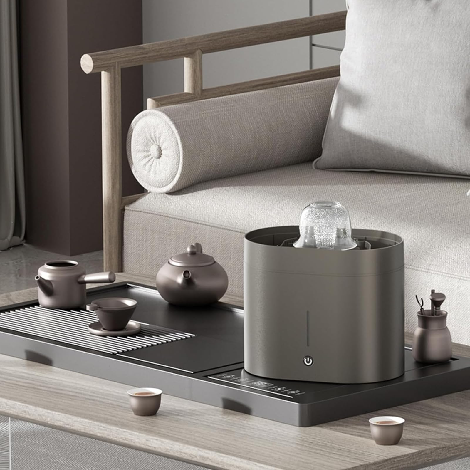 Lavavasos eléctrico de Alta presión, lavador de Tazas de té, aplicable a Tazas con un diámetro de 3-10 cm, Tanque de Agua de 1600 ml, para Bares, cafeterías, Botellas de Agua y Tazas de café